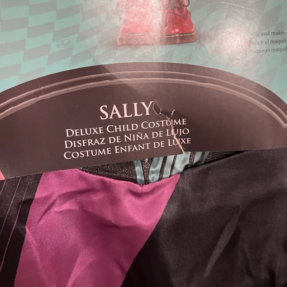 The Nightmare Before Christmas Sally Deluxe Child Costume Dress Sz 7-8 NWT